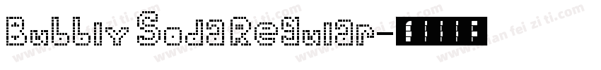 Bubbly Soda Regular字体转换